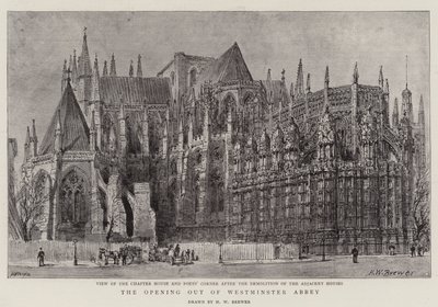 Die Eröffnung der Westminster Abbey von Henry William Brewer